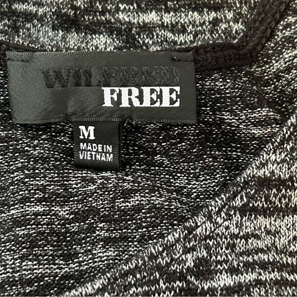 Wilfred Free Aritzia Eveline Racerback Bodycon Grey Tank Dress Medium - Picture 3 of 6